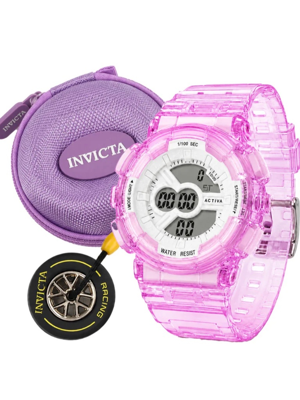 Set Activa Violet Track Limited Edition X Invicta - Digital Unisex Watch